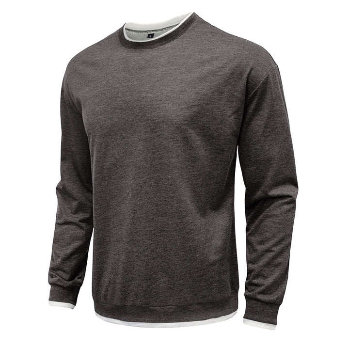 Herren lässiger Langarm-Sweater mit strukturiertem Design Echoarchiv