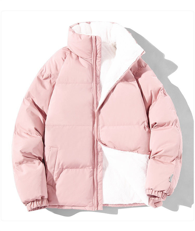 Damen gesteppte Thermo-Bomberjacke mit weicher Teddy-Fütterung und hohem Stehkragen – Avenza