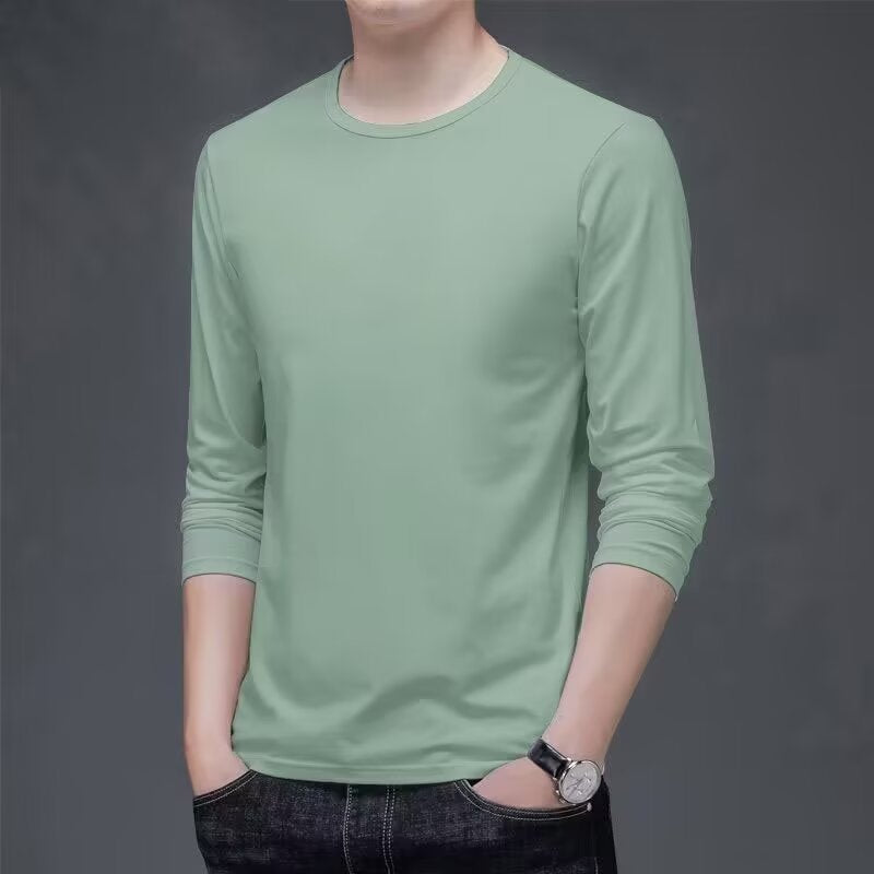 Herren Langarmshirt mit eleganter Textur Echoarchiv