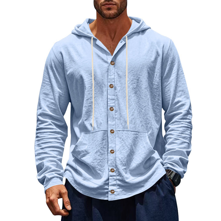 Herren lässige Sommerjacke mit Kapuze Echoarchiv