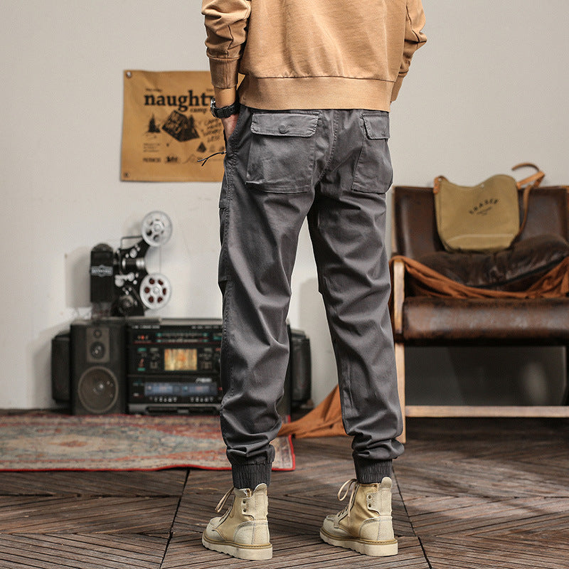 Herren Tapered-Cargojogger mit elastischem Komfortbund, Pattentaschen und Knöchelbündchen Echo Archiv