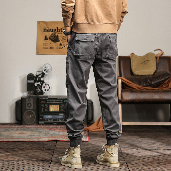 Herren Tapered-Cargojogger mit elastischem Komfortbund, Pattentaschen und Knöchelbündchen Echo Archiv