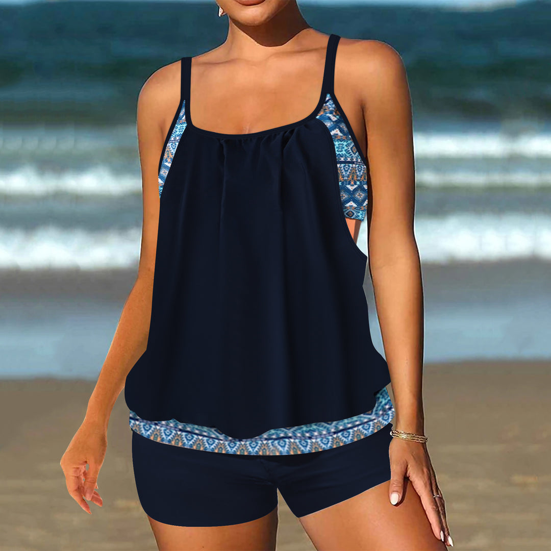 Damen modischer Tankini mit lässigem Schnitt Echo Archiv