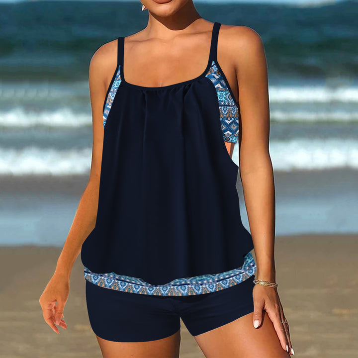 Damen modischer Tankini mit lässigem Schnitt Echo Archiv