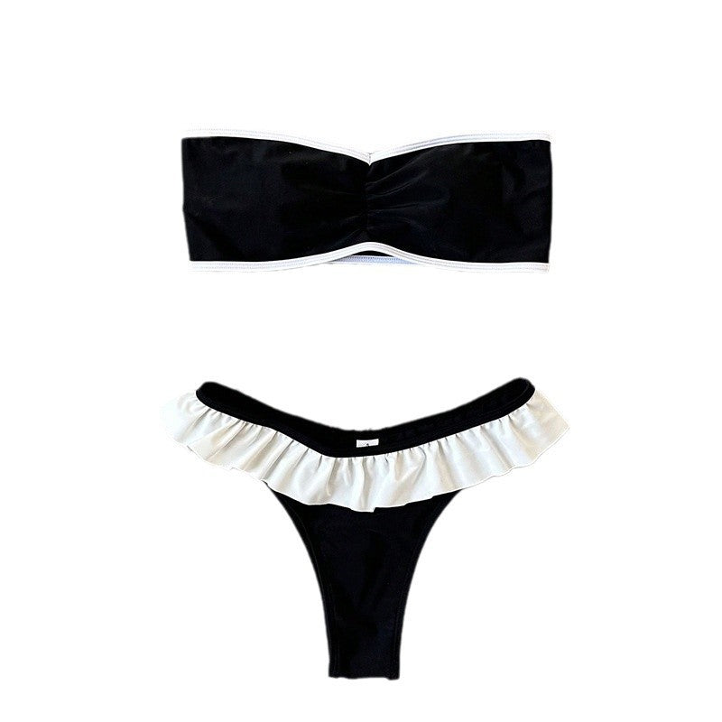 Damen Bandeau-Bikini-Set mit elegantem Rüschendesign Echo Archiv