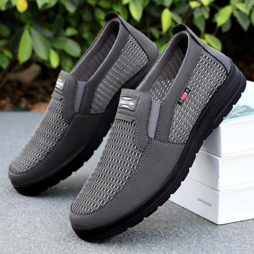Herren nan atmungsaktiver Slip-On Freizeitschuh mit gestricktem Obermaterial, elastischem Einstieg und stoßdämpfender EVA-Sohle Echo Archiv