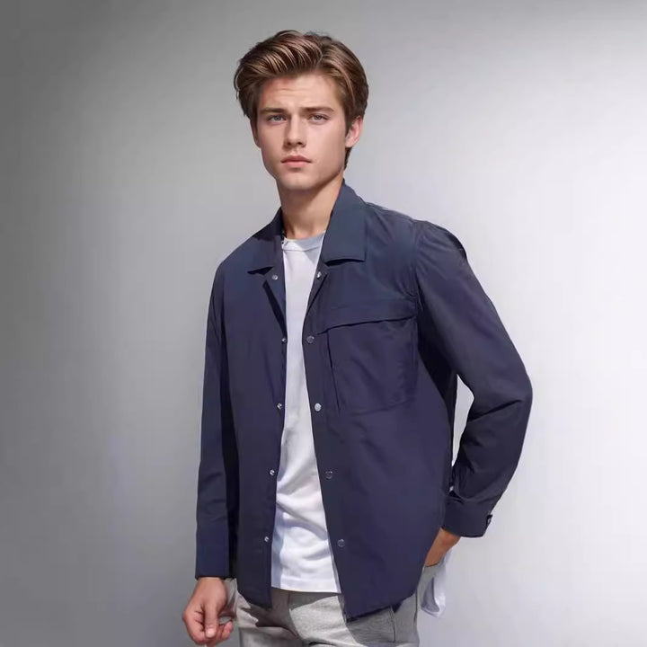 Herren leichte Utility-Jacke mit praktischen Taschen und modernem Design Echoarchiv