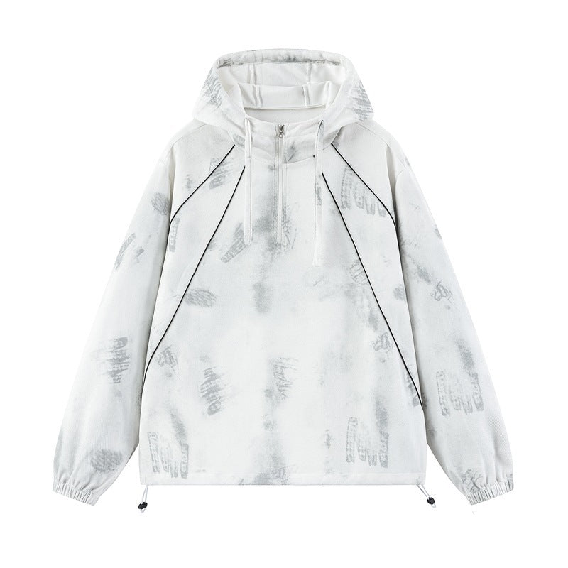 Damen Sportliche Kapuzenjacke mit seitlichen Reißverschlüssen Echo Archiv