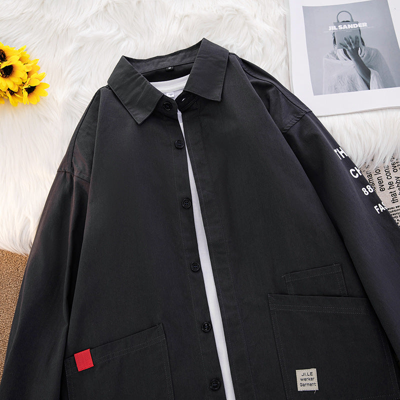 Herren lässige Hemdjacke mit praktischen Taschen und modernem Schnitt Echoarchiv