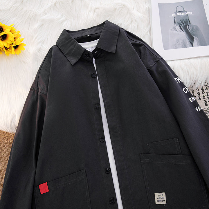 Herren lässige Hemdjacke mit praktischen Taschen und modernem Schnitt Echoarchiv