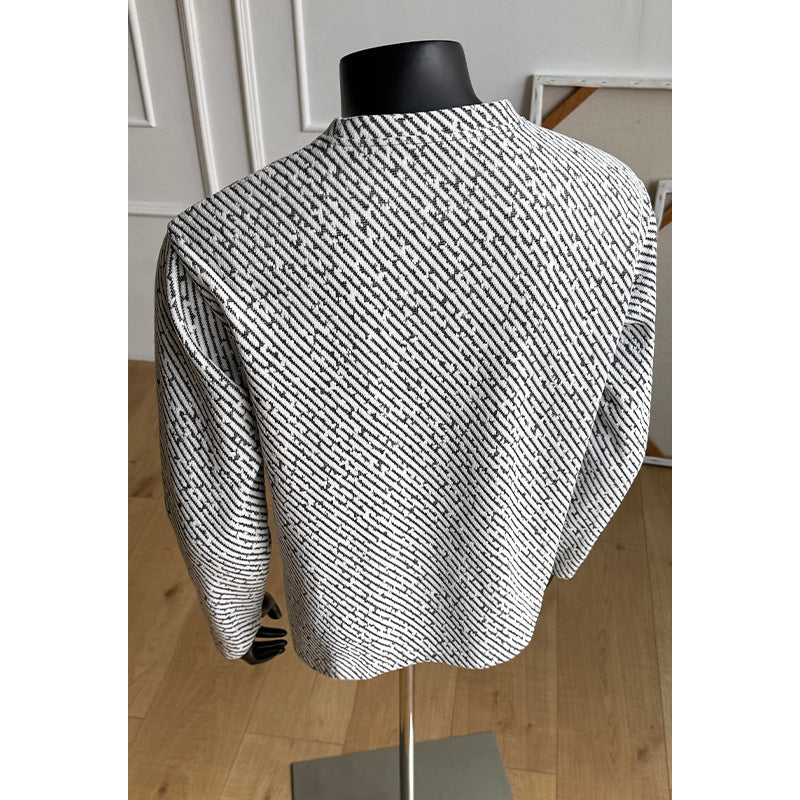 Stylischer Herrenpullover mit langen Ärmeln und kreativen Mustern Echo Archive