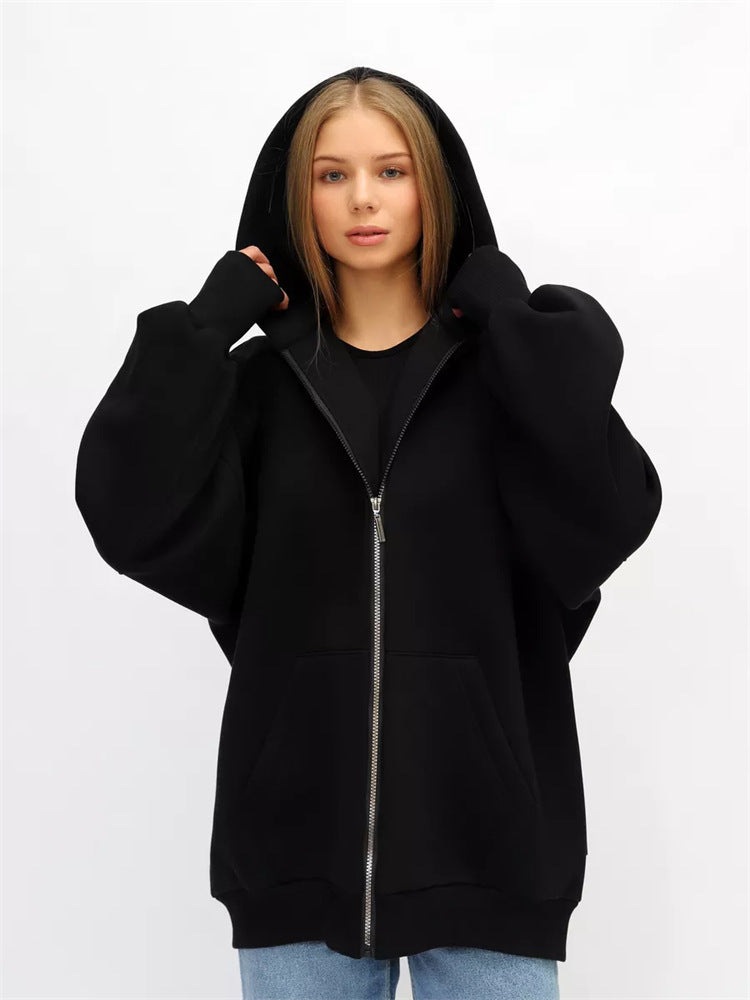 Damen Oversized Kapuzenjacke Echo Archiv