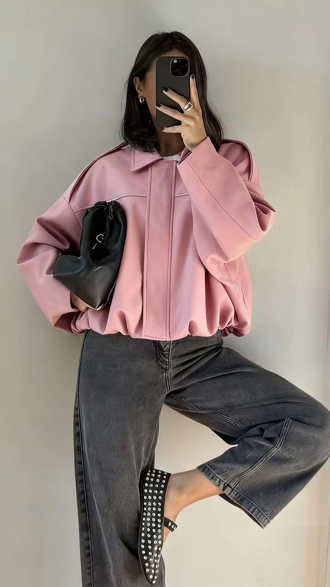 Damen Modische Oversized Jacke Echo Archiv