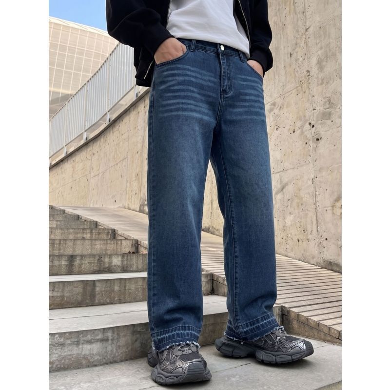 Herren Lässige Weit geschnittene Jeans Echoarchiv