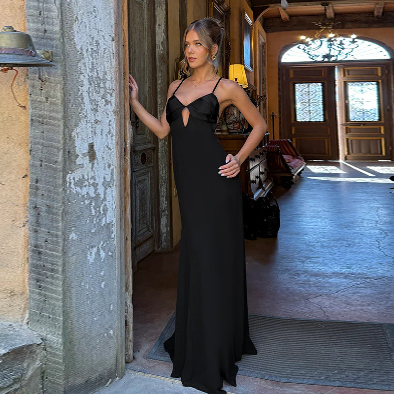 Damen Maxikleid mit verführerischem V-Ausschnitt und elegantem Wickeldesign Echo Archiv