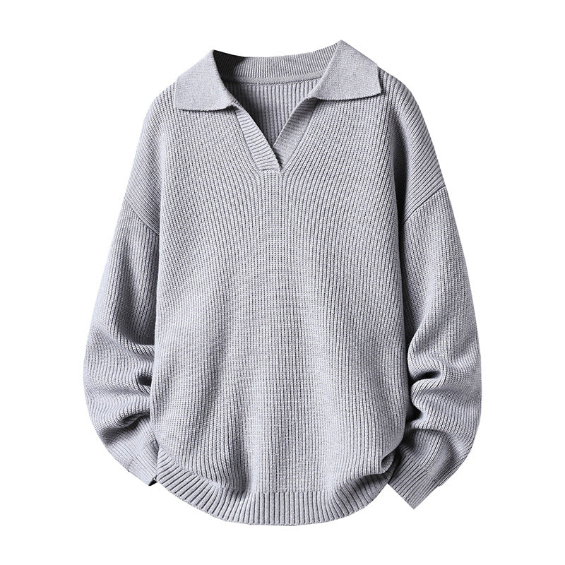 Damen Oversized Pullover mit Kragen Echoarchiv