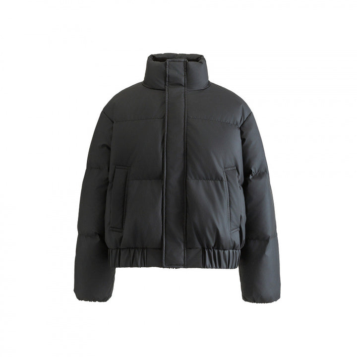 Damen Gekürzte Puff‑Steppjacke mit hohem Stehkragen, elastischem Bund und verdeckter Reißverschlussleiste Echo Archiv