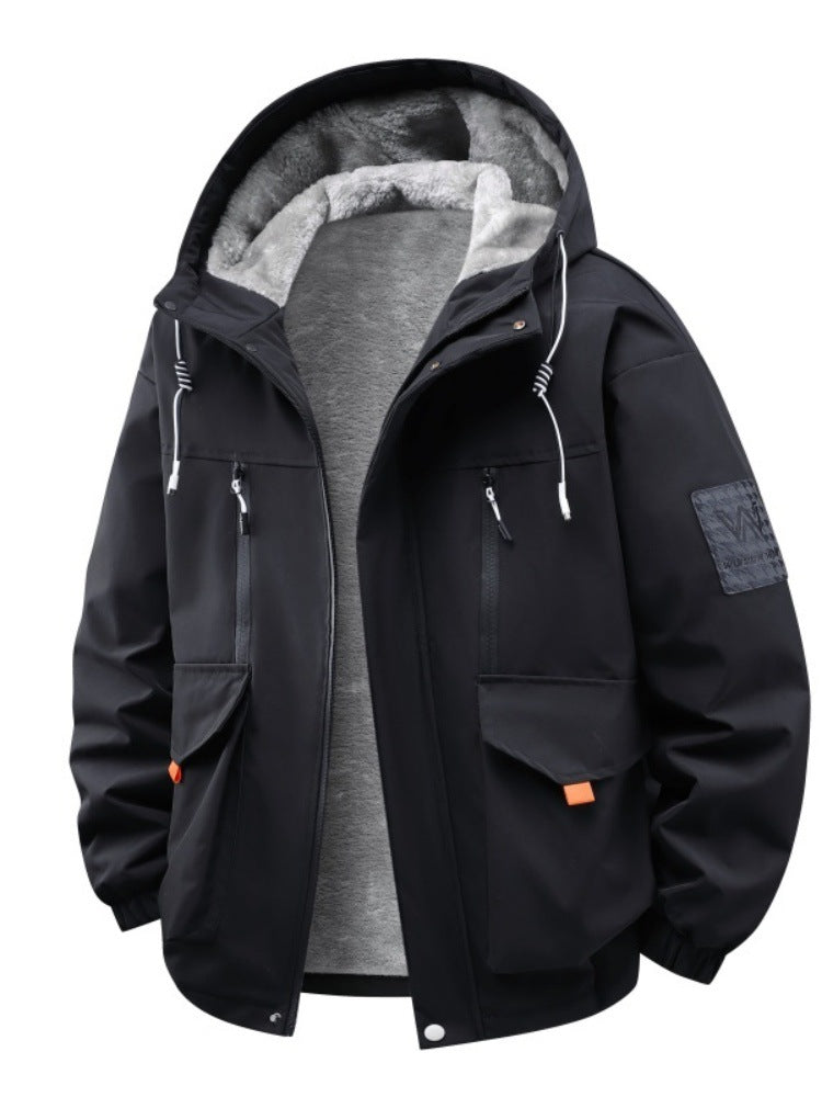 Herren Technische Outdoorjacke mit Teddyfutter, winddichter Außenschicht und Multifunktionstaschen Echo Archiv