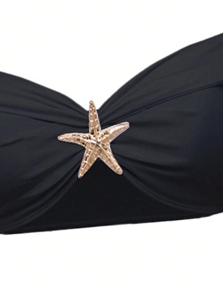 Damen Elegantes Bikiniset mit Wickelrock Echo Archiv