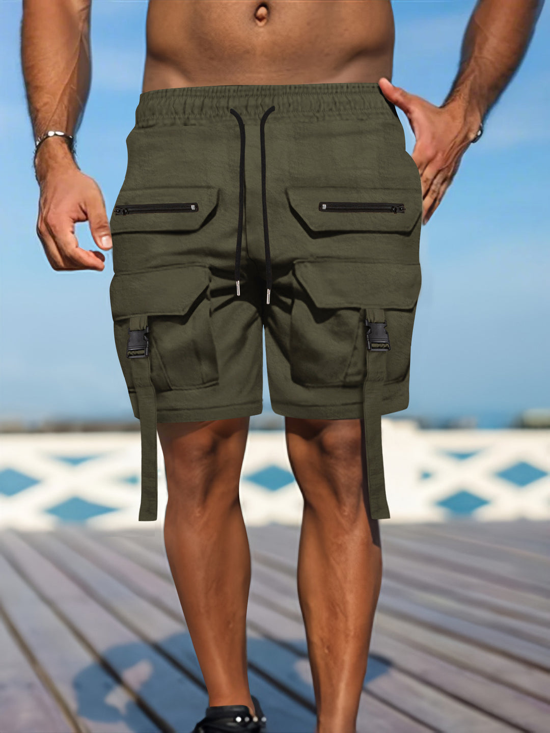 Herren Cargo Stil Utility Shorts Echoarchiv