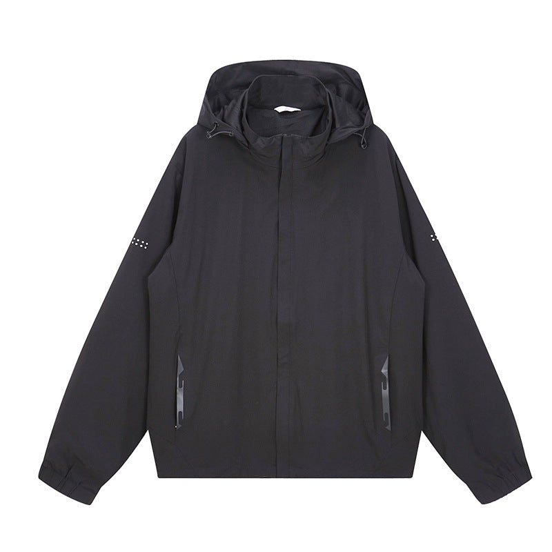 Herren wasserfeste Outdoor-Jacke mit verstellbarer Kapuze Echoarchiv