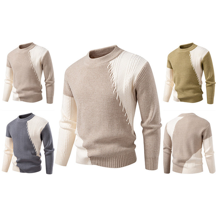 Herren modischer Strickpullover mit einzigartigem Zopfmuster und modernem Design Echoarchiv