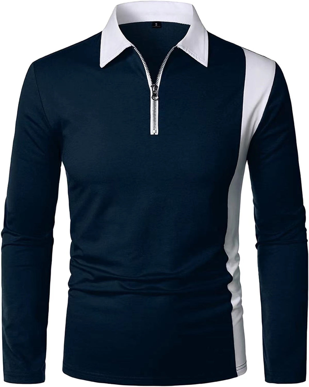 Herren Sportliches Poloshirt mit Reißverschluss Echoarchiv