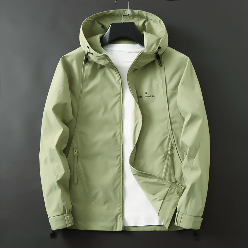 Herren Leichte wasserabweisende Softshelljacke mit Kapuze, verstellbaren Bündchen und Reißverschlusstaschen Echo Archiv
