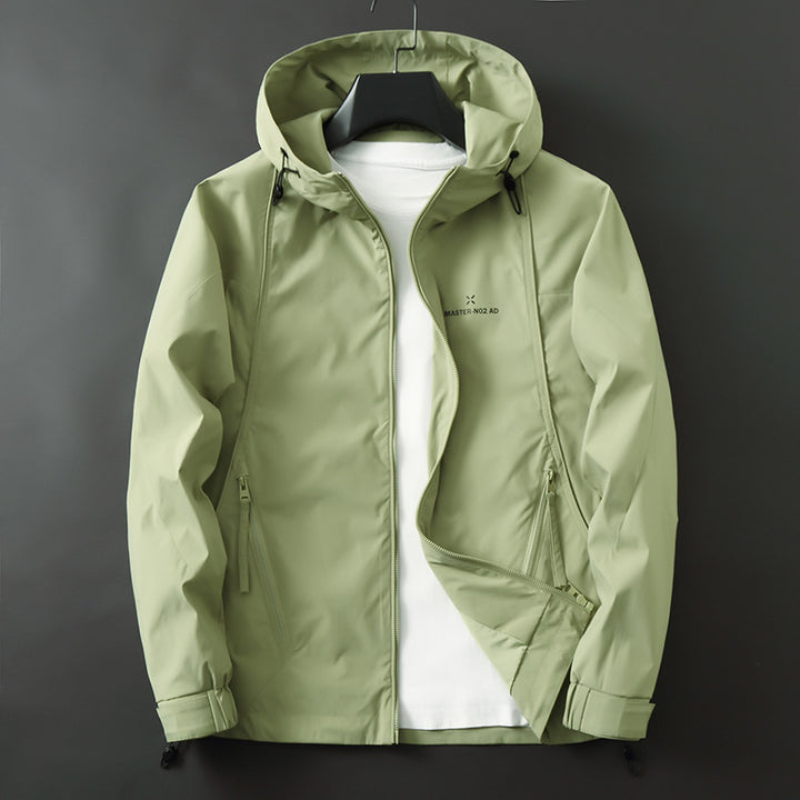 Herren Leichte wasserabweisende Softshelljacke mit Kapuze, verstellbaren Bündchen und Reißverschlusstaschen Echo Archiv
