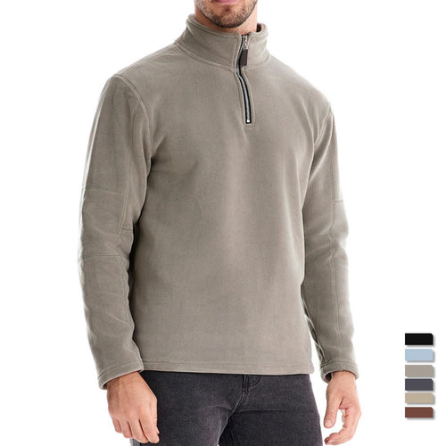 Herren Mikrofleece Pullover mit halbem Reißverschluss Echoarchiv