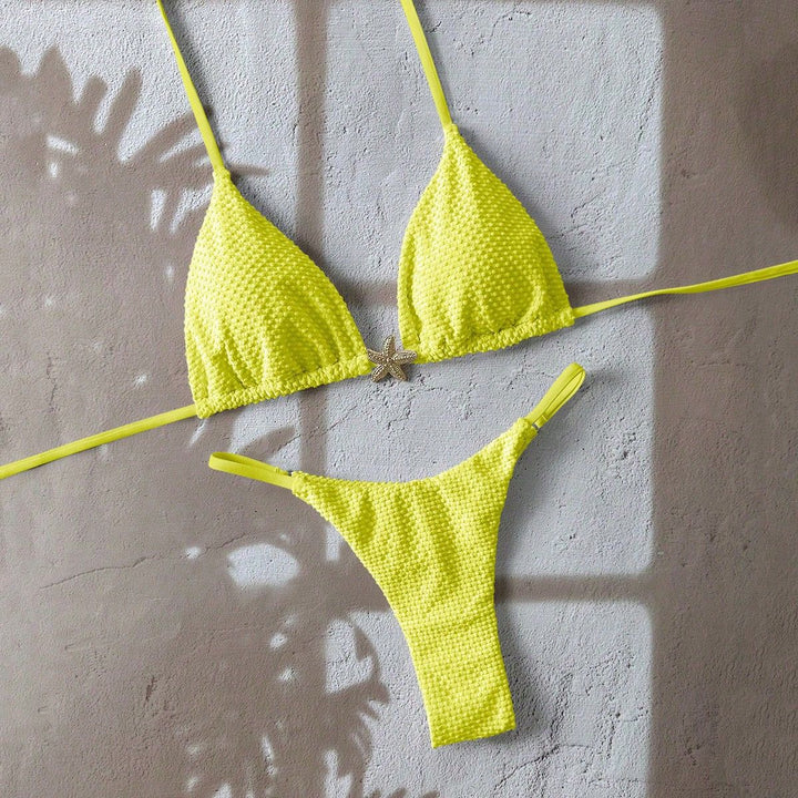 Damen Triangel-Bikini mit strukturiertem Stoff und maritimen Details Echo Archiv