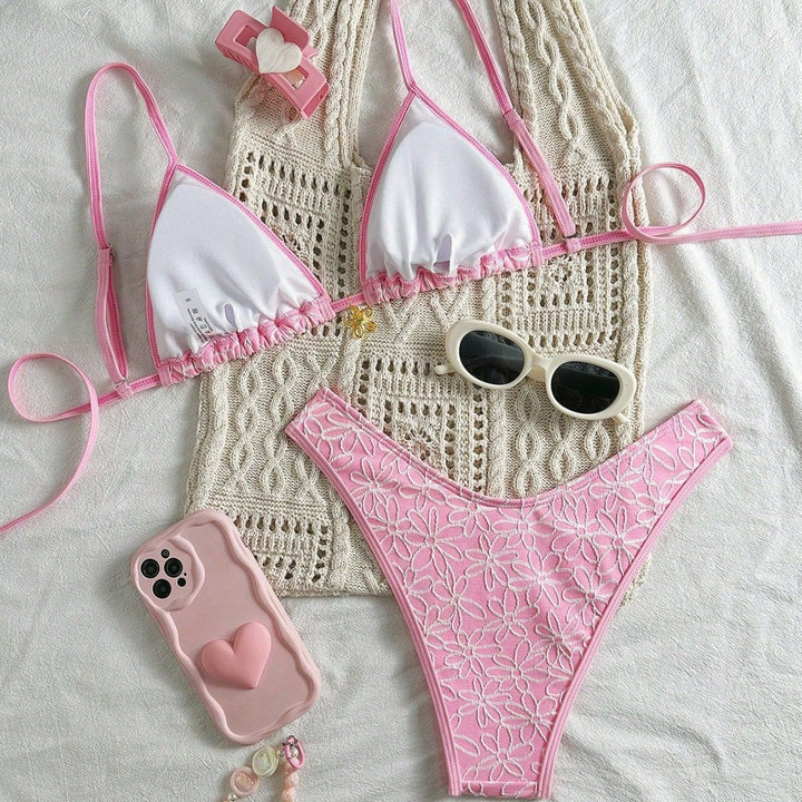 Damen Blumendekoriertes Bikini-Set Echo Archiv