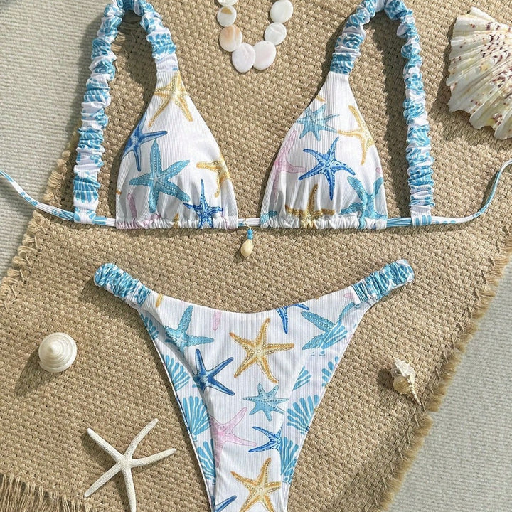 Damen Triangel-Bikini mit maritimem Sternenmotiv Echo Archiv