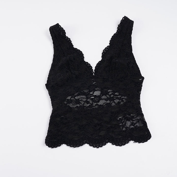 Damen Spitzen-Camisole mit tiefem V-Ausschnitt und eleganter Spitze Echo Archiv