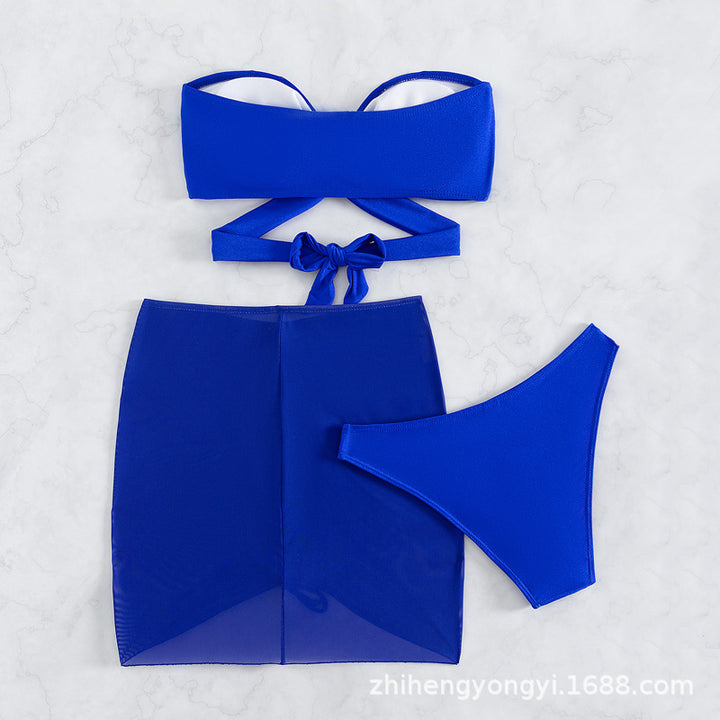 Damen Bandeau-Bikini mit verspieltem Wickeldesign Echo Archiv