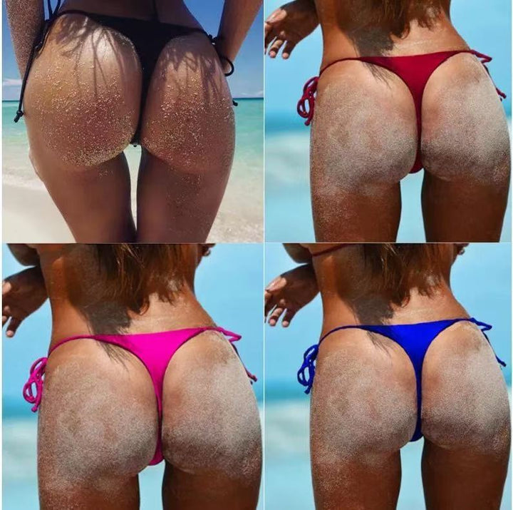 Damen Bikini-Höschen mit ultra-hohem Schnitt und verstellbaren Trägern Echo Archiv