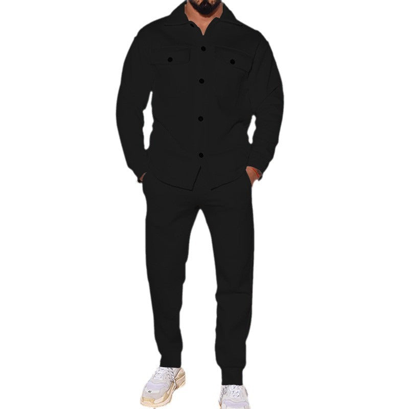 Herren Lässiges Set aus Hemd und Jogginghose Echoarchiv