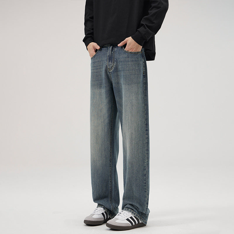 Herren Weite Vintage-inspirierte Komfort-Jeans mit geradem Bein Echo Archiv