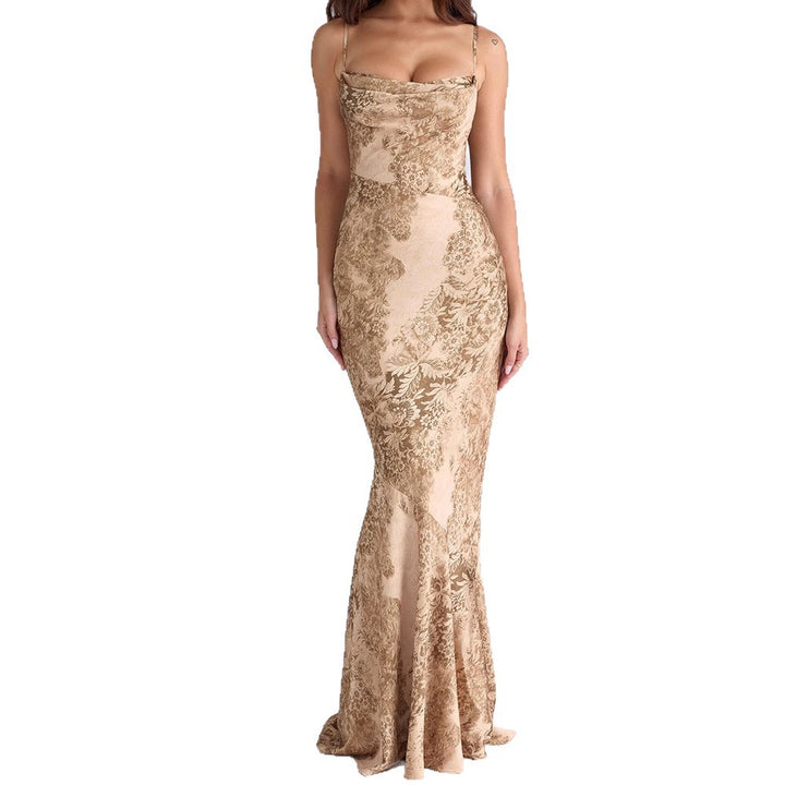 Damen Elegantes Maxikleid mit floralem Design Echo Archiv