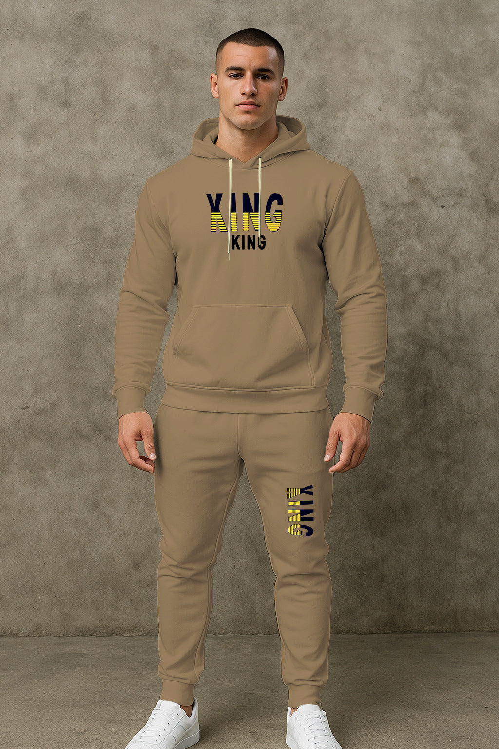 Herren sportives Hoodie- und Jogginghose-Set Echoarchiv