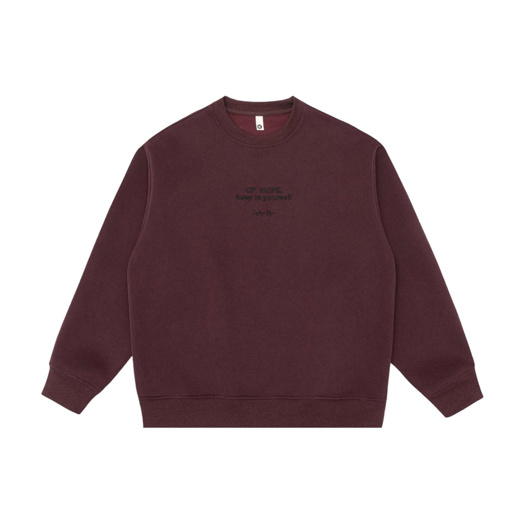 Unisex Oversize Rundhals‑Sweatshirt mit Mini‑Statement‑Stickerei Echoarchiv