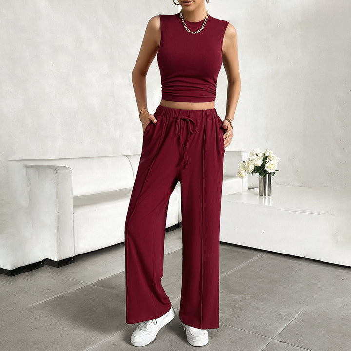 Damen Freizeit-Set mit tailliertem Top und weitem Hose Echo Archiv
