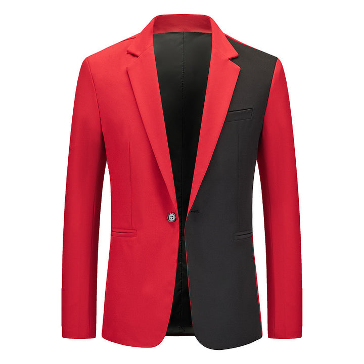 Herren kontrastierender Blazer mit modernem Schnitt Echoarchiv