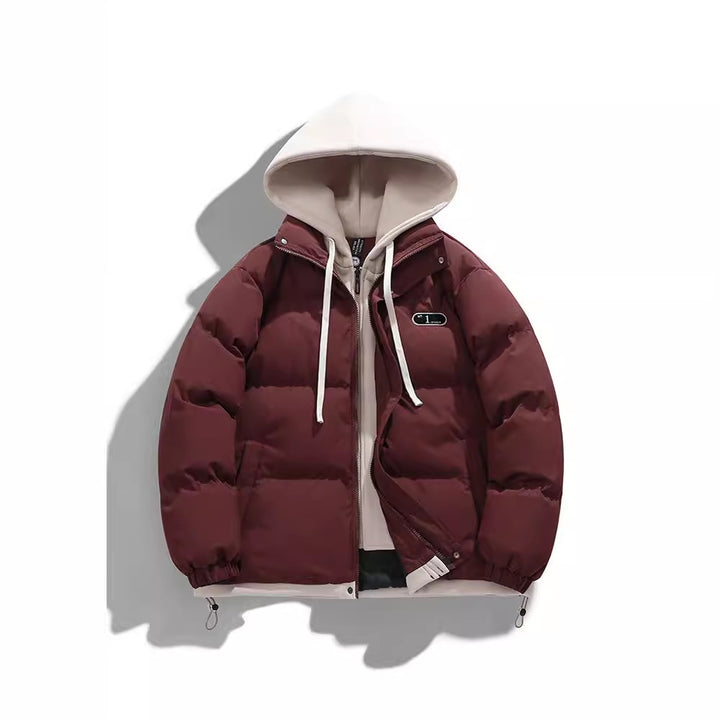 Herren Zweilagige Steppjacke mit herausnehmbarer Fleece-Kapuze und Thermoisolierung Echo Archiv