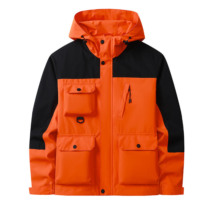 Herren Technische Utility-Fieldjacke mit Kapuze, Mehrfachtaschen und windabweisender Shell Echo Archiv