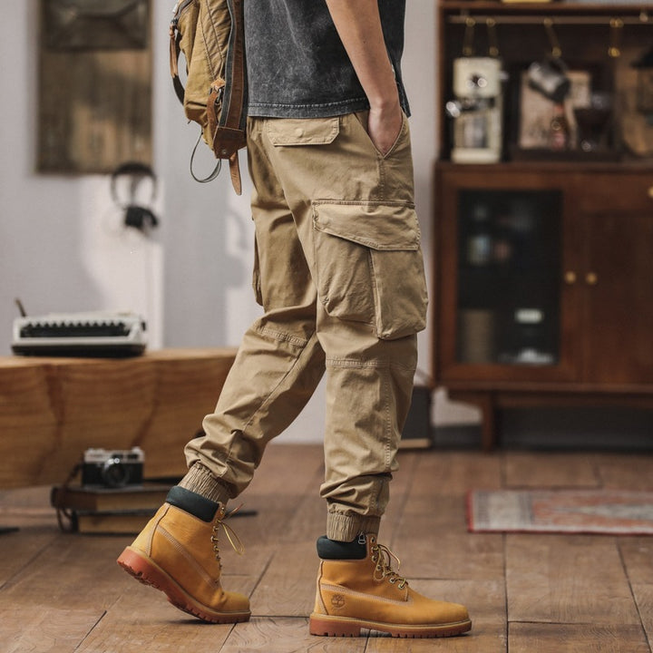 Herren Multifunktionale Cargohose mit elastischem Bund Echo Archiv