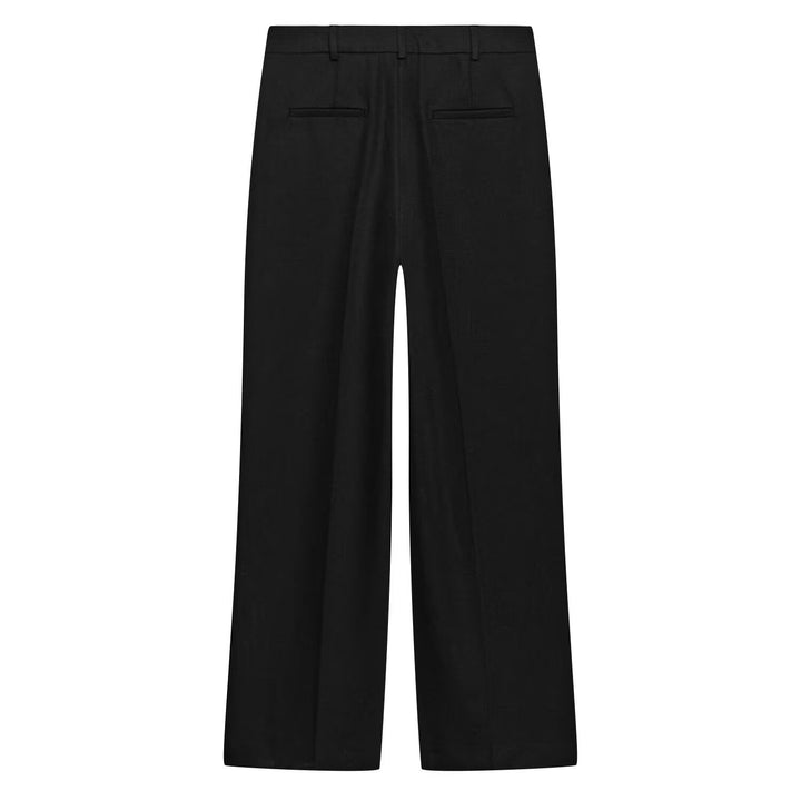 Damen Weit geschnittene Highwaist-Hose mit Vordernaht und langen Beinschlitzen Echo Archiv
