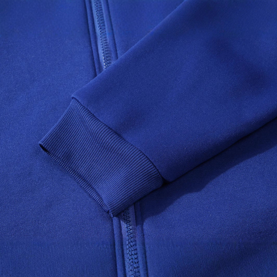 Herren Slim-Fit Kapuzensweatjacke mit mittigem Reißverschluss, doppellagiger Kapuze und praktischen Eingrifftaschen – Cavarno