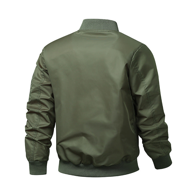 Herren Camouflage-Bomberjacke im Fliegerstil mit Mehrfach-Taschen und Strickbündchen Echoarchiv