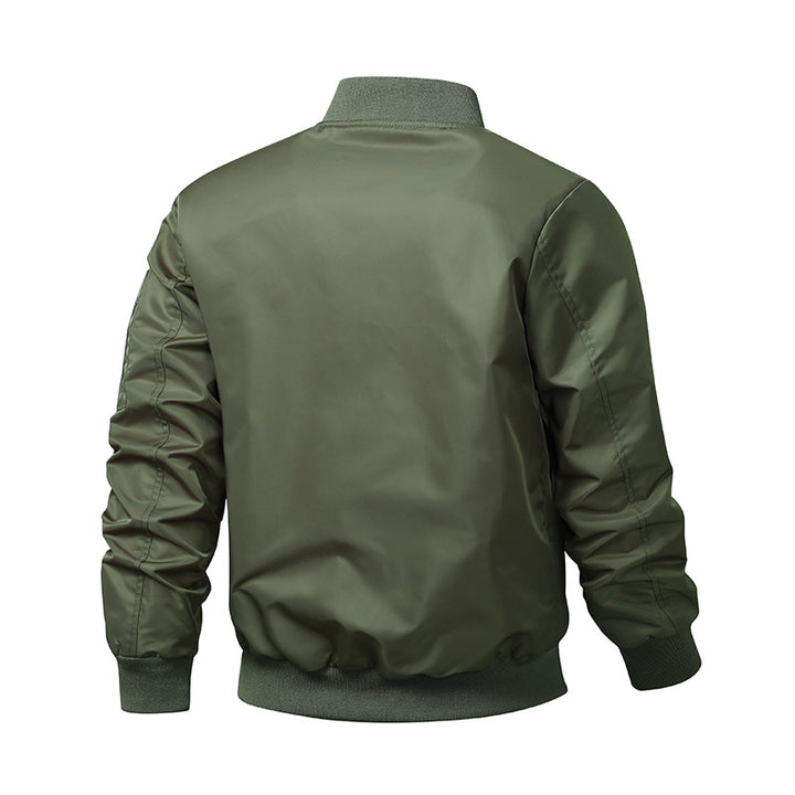 Herren Camouflage-Bomberjacke im Fliegerstil mit Mehrfach-Taschen und Strickbündchen Echoarchiv